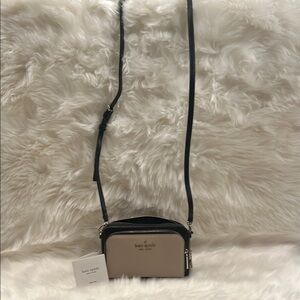Kate Spade Elegant Black and Cream Crossbody